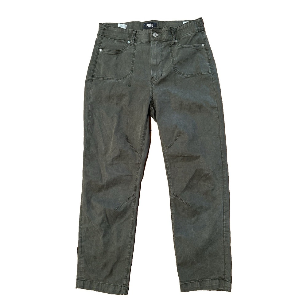 Paige Women's Sizeβ 28 Army Green Cropped Pants